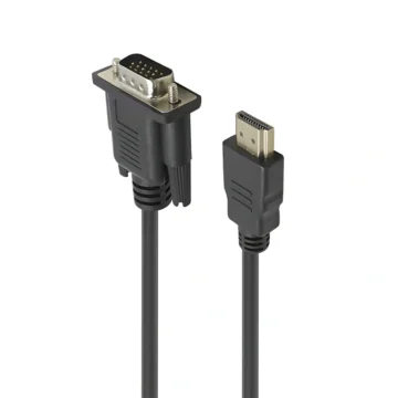 Cabo VGA Macho para HDMI Macho - 1.8M VGA Macho - HDMI Macho Preto