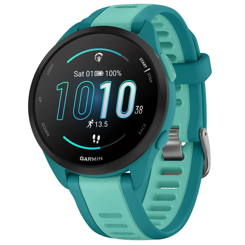 Relógio Garmin Forerunner 165 Music AMOLED - Azul (010-02863-32) 5ATM Wi-Fi