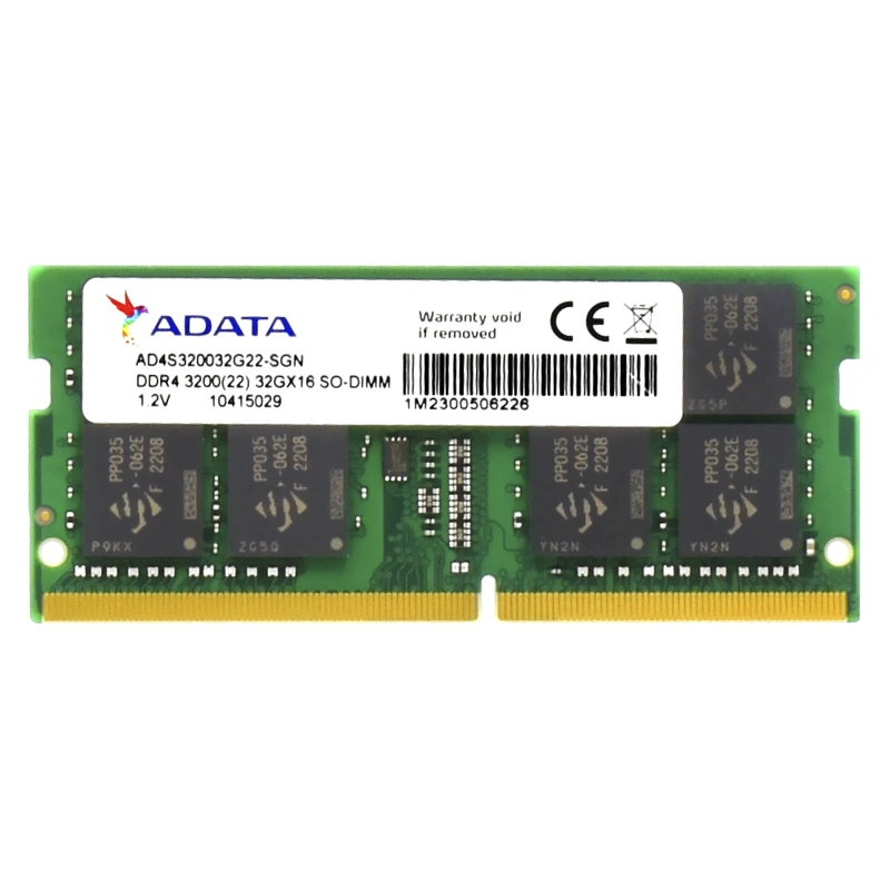 Memória RAM para Notebook ADATA DDR4 32GB 3200MHz - AD4S320032G22-SGN SODIMM