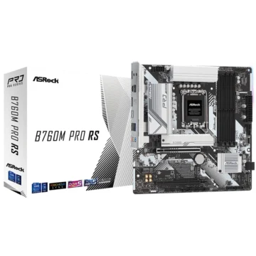 Placa Mãe ASRock B760M Pro RS Socket LGA 1700 DDR5 Intel B760 Micro ATX
