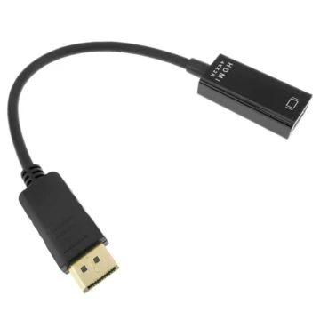 Cabo Adaptador DisplayPort Macho para HDMI Fêmea - 4KX2K UHD Preto