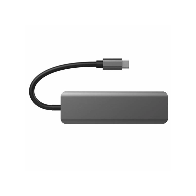 Hub USB-C 3.1 Satellite A-HUBC51 5 Portas 4 USB 3.0 USB-C Fêmea - Cinza - Imagem 2
