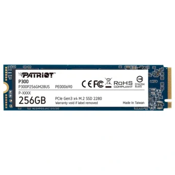 SSD Patriot M.2 256GB P300 NVMe - P300P256GM28 PCIe Gen 3 x 4