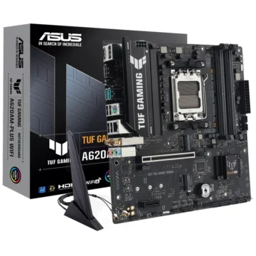 Placa Mãe ASUS TUF Gaming A620AM-PLUS Wi-Fi Socket AM5 DDR5 AMD A620 Micro ATX