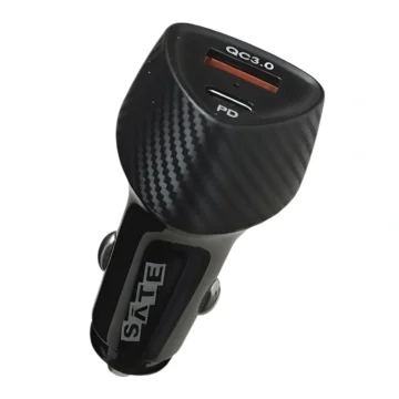 Carregador de Bateria Veicular Satellite A-CC2011 30W USB USB-C - Preto