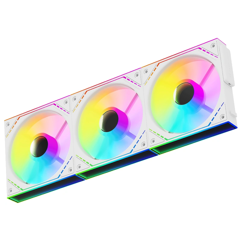 Cooler para Gabinete Thermalright TL-M12QRW-S X3 Reverse AirFlow ARGB - Branco (Kit com 3) - Imagem 3