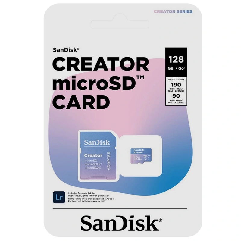 Cartão de Memória Micro SD SanDisk Creator 128GB U3 V30 4K UHD - SDSQXAA-128G-GN6MS - Imagem 3