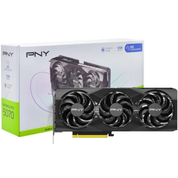 Placa de Vídeo PNY Stealth Mode OC 12GB GeForce RTX5070 GDDR7 - VCG507012TFXPB1-O