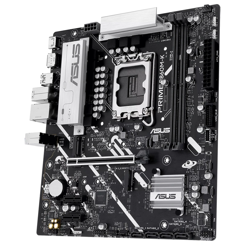Placa Mãe ASUS Prime B860M-K Socket LGA 1851 DDR5 Intel B860 Micro ATX - Imagem 3