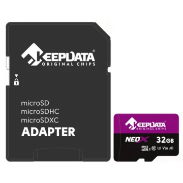Cartão de Memória Micro SD Keepdata Neox C10 HC I U3 V30 A1 32GB - KDMSDC10U3V30A132G