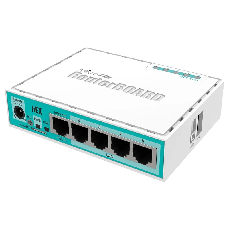Switch Mikrotik RB 750GR3 HEX L4- Branco - Imagem 2