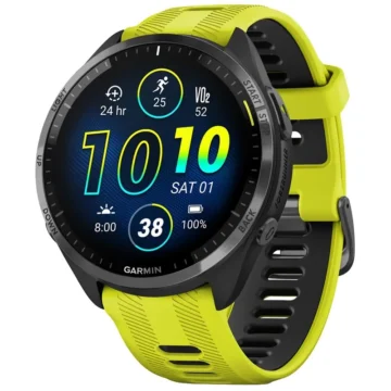 Relógio Garmin Forerunner 965 - Amarelo Preto (010-02809-02) 5 ATM Wi-Fi