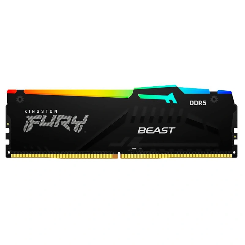 Memória RAM Kingston Fury Beast DDR5 32GB 6000MHz RGB - Preto (KF560C30BBEA-32)