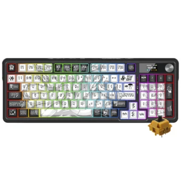 Teclado Gamer Mecânico Redragon Artemis Pro K719GF-RGB-PRO Wireless RGB Inglês Preto