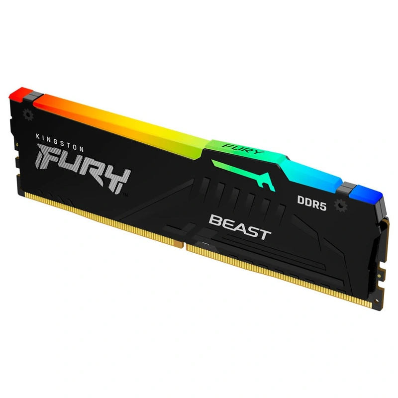 Memória RAM Kingston Fury Beast DDR5 16GB 5600MHz RGB - Preto (KF556C36BBEA-16) - Imagem 2