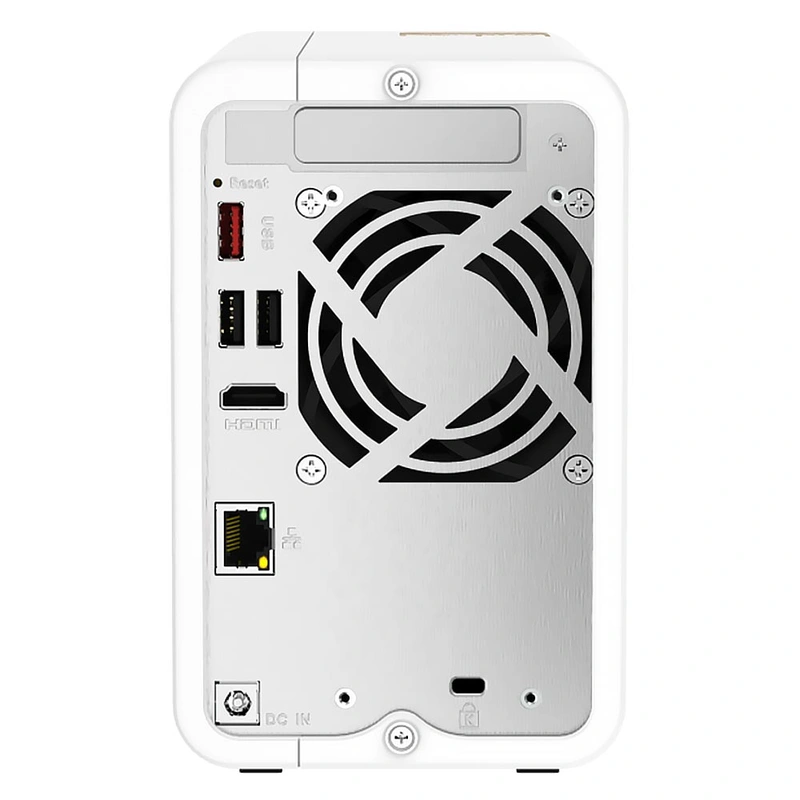 Servidor Nas Storage QNAP TS-262 Intel Celeron N4505 2.9GHz 4GB RAM 2 Baias USB LAN Branco - Imagem 3