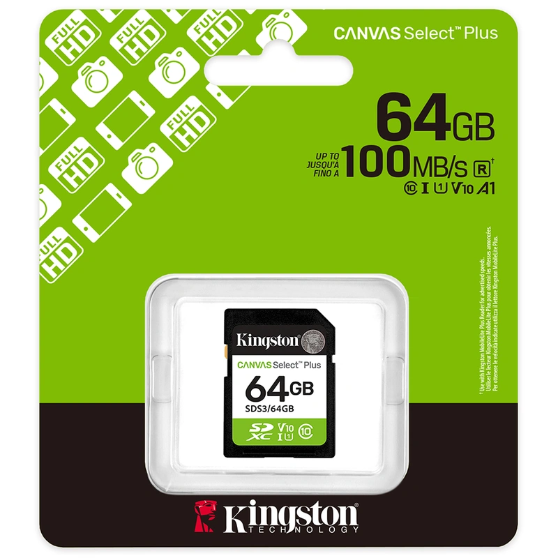 Cartão de Memória SD Kingston Canvas Select Plus C10 64GB - SDS364GB exFAT - Imagem 3