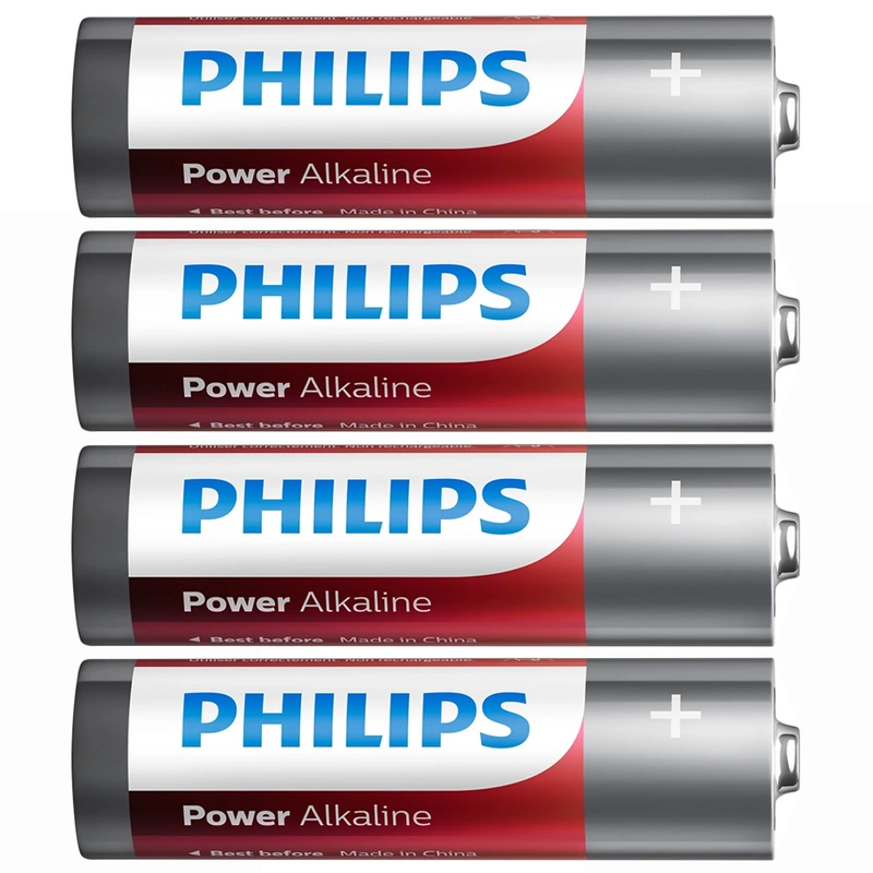 Pilhas Philips Alkaline Power AA com 4 Pilhas - LR6P4B97 Alkaline AA - Imagem 2