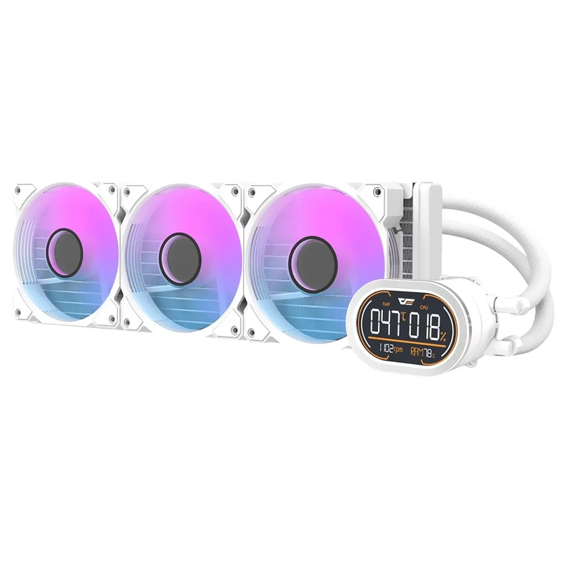 Water Cooler Para Processador darkFlash DH360D V1.2 Wave Series 360mm ARGB - Branco - Imagem 2