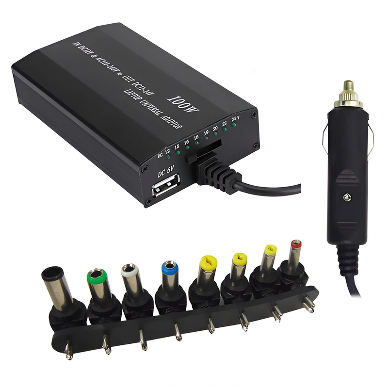 Fonte Universal para Notebook Microfins HR1009 100W 110-202V - Preto