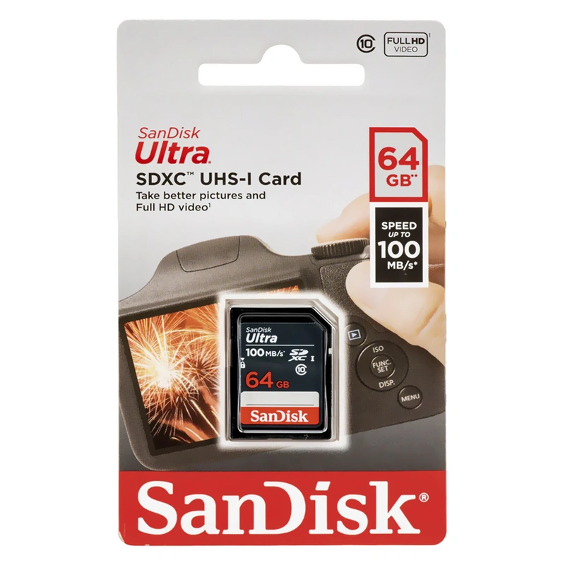 Cartão de Memória SD SanDisk Ultra 64GB Classe 10 - SDSDUNR-064G-GN3IN - Imagem 3