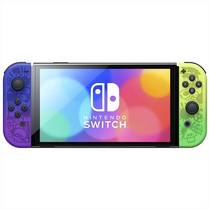 Console Nintendo Switch 64GB Splatoon Edition 3 Oled Azul Verde Neon (HEG-S-KCAAA) - Imagem 2