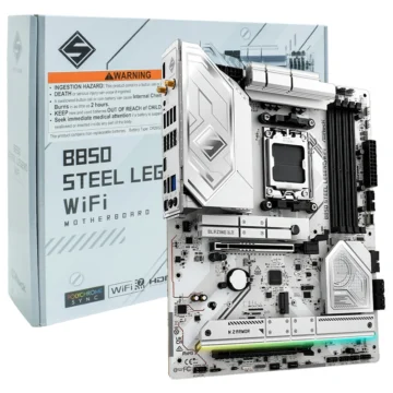 Placa Mãe ASRock B850 Steel Legend Wi-Fi Socket AM5 DDR5 AMD B850 ATX Wi-Fi 7