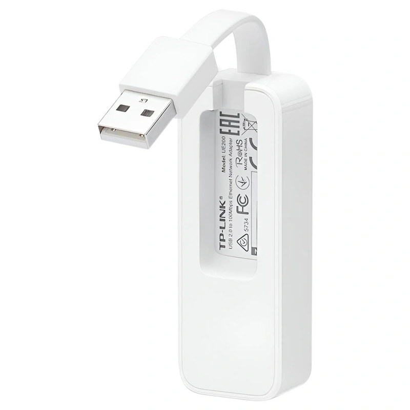 Adaptador de rede Ethernet para USB 2.0 Tp-link UE200 - Branco - Imagem 2