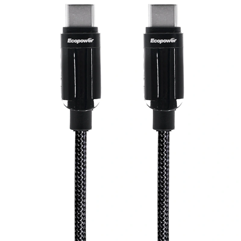 Cabo Ecopower USB-C Macho a USB-C Macho EP-6042 1M - Preto