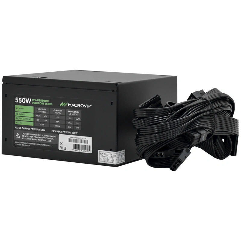 Fonte de Alimentação Macrovip MV-PS550DC Deskcore 550W ATX Não Modular - Imagem 2
