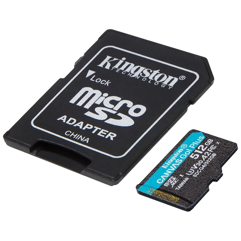 Cartão de Memória Micro SD Kingston Canvas Go Plus U3 C10 V30 A2 512GB - SDCG4512GB - Imagem 2