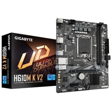 Placa Mãe Gigabyte H610M K V2 Socket LGA 1700 DDR5 Intel H610 Micro ATX