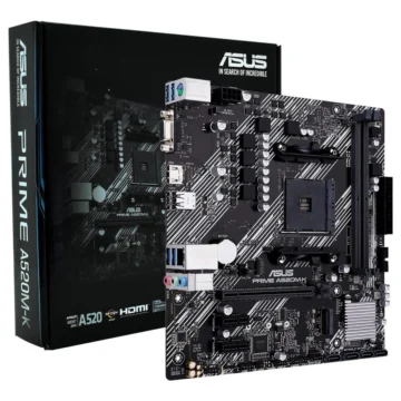 Placa Mãe ASUS Prime A520M-K Socket AM4 VGA DDR4 AMD A520 Micro ATX