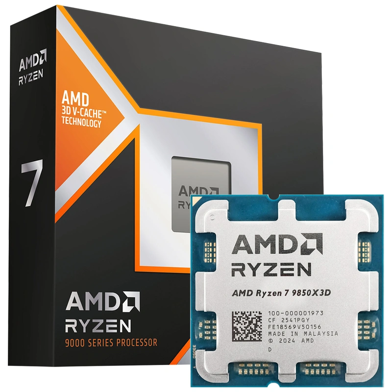 Processador AMD Ryzen 7 9850X3D Socket AM5 5.6GHz 104MB 8 núcleos 16 threads