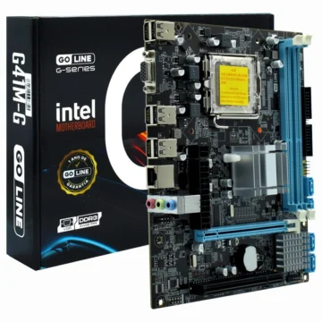 Placa Mãe GoLine GL-G41M-G Socket LGA 775 VGA DDR3 Intel G41 Micro ATX