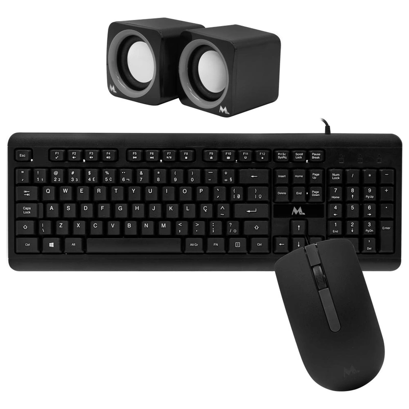 Gabinete Kit Mtek DK07 Fonte 500W Speaker Mouse Teclado Português - Preto - Imagem 3