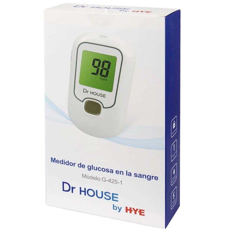 Medidor de Glicose Dr House G-425 Kit 25AG25TI - Branco Dr House G-425-1 - Imagem 3