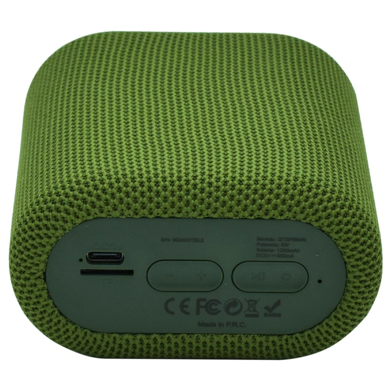 Caixa de Som Quanta QTSPB64N Mini Bluetooth FM MSD - Verde 5W 1200 mAh - Imagem 3