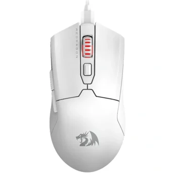Mouse Gamer Redragon M995W Fyzu USB - Branco Fyzu M995W Com Fio