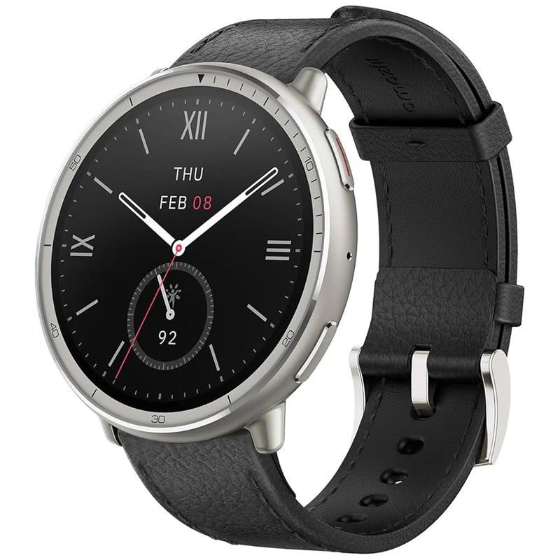 Relógio Smartwatch Amazfit Active 2 A2437 Premium - Preto Leather Active 2 Premium