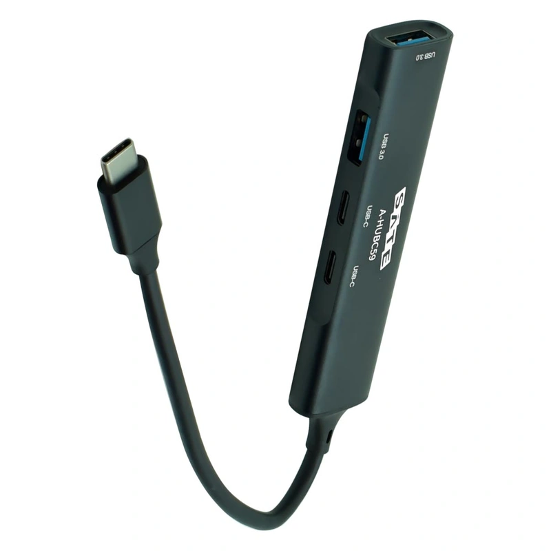 Hub USB-C 3.1 Satellite A-HUBC59 4 Portas 2 USB 3.0 2 USB-C Fêmea - Preto - Imagem 3