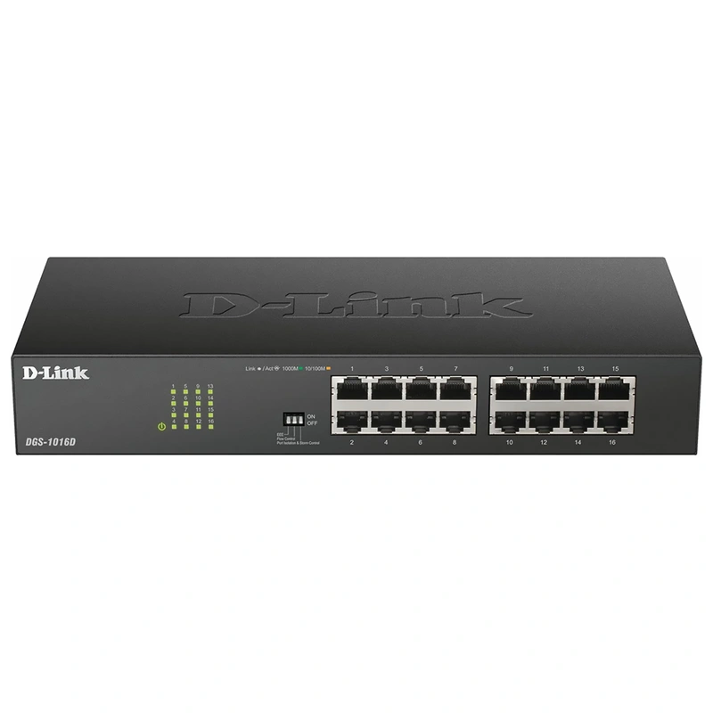 Hub Switch D-Link DGS-1016D 16 Portas 101001000MBPS