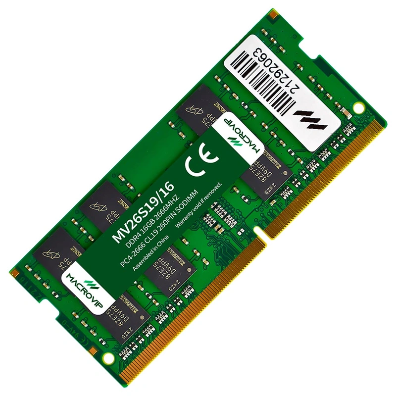 Memória RAM para Notebook Macrovip DDR4 16GB 2666MHz - MV26S1916 SODIMM - Imagem 2