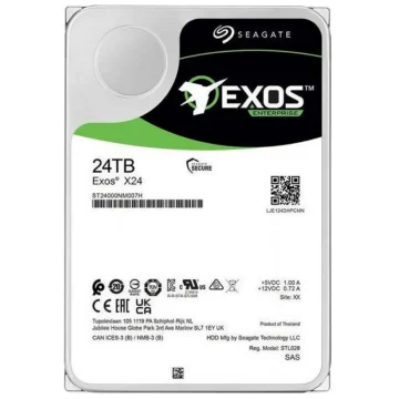 HD Seagate 24TB Exos X24 Enterprise 3.5 SAS ST24000NM007H