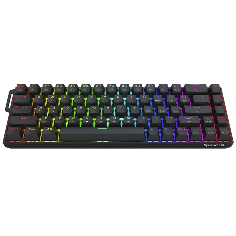 Teclado Gamer Mecânico Redragon K631RGB-PRO-P Castor Pro Wireless RGB Inglês - Preto - Imagem 3