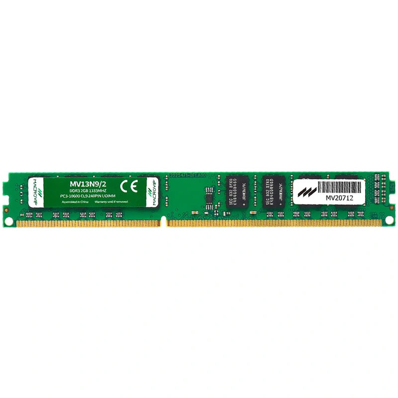 Memória RAM Macrovip DDR3 2GB 1333MHz - MV13N92 UDIMM CL9