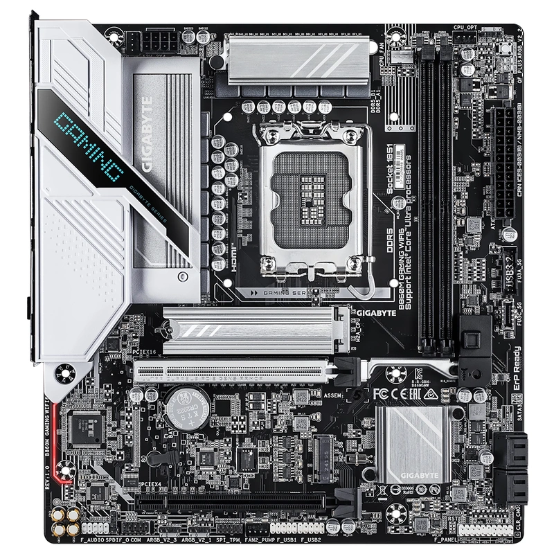 Placa Mãe Gigabyte B860M Gaming Wi-Fi 6 Socket LGA 1851 DDR5 Intel B860 - Imagem 2
