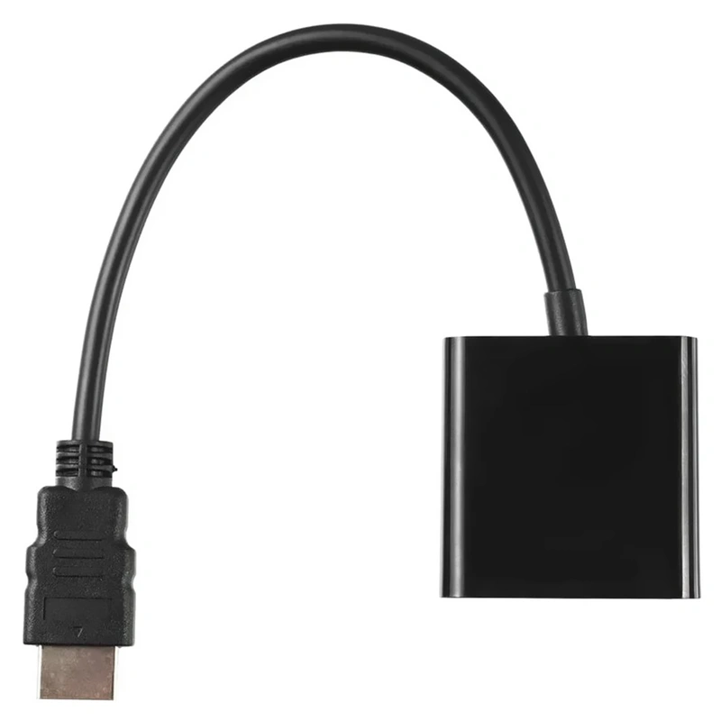 Cabo Adaptador HDMI Macho para VGA Fêmea - Quanta QTHDV34 Adaptador HDMI para VGA - Imagem 3