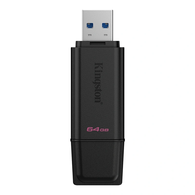 Pendrive Kingston Exodia 64GB USB 3.2 - Preto (DTXG264GB) DataTraveler Exodia