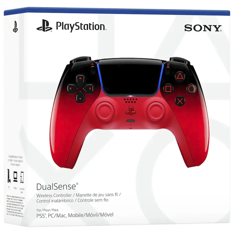Controle Sony DualSense para PS5 - Techno Vermelho (CFI-ZCT2W) Integrada (recarregável) - Imagem 4